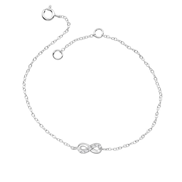 Infinity Sterling Silver Bracelet - NWT - Picture 1 of 1